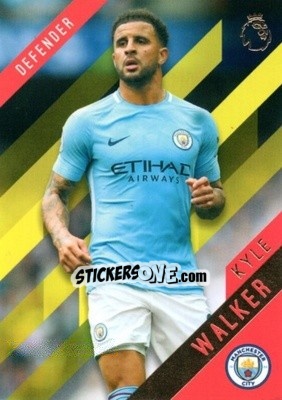 Sticker Kyle Walker - Premier Gold 2017-2018 n. 77y - Topps