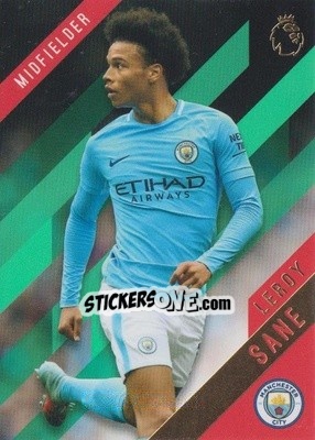 Sticker Leroy Sane - Premier Gold 2017-2018 n. 78g - Topps
