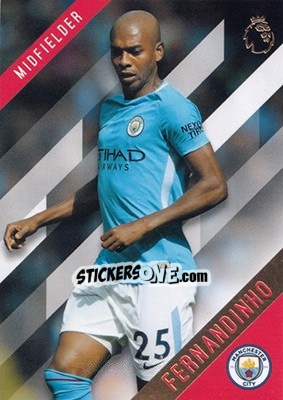 Sticker Fernandinho - Premier Gold 2017-2018 n. 79 - Topps