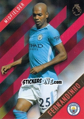 Sticker Fernandinho - Premier Gold 2017-2018 n. 79r - Topps