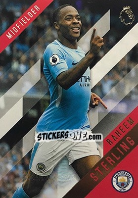 Sticker Raheem Sterling - Premier Gold 2017-2018 n. 80 - Topps