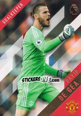 Sticker David de Gea - Premier Gold 2017-2018 n. 84 - Topps
