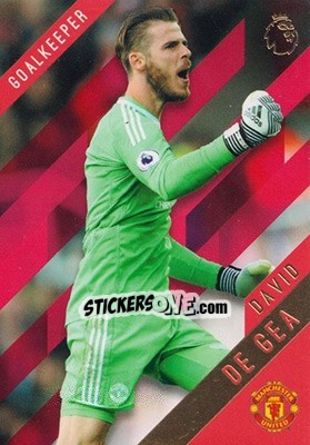Sticker David de Gea - Premier Gold 2017-2018 n. 84r - Topps
