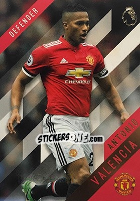 Sticker Antonio Valencia - Premier Gold 2017-2018 n. 87 - Topps
