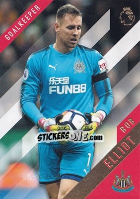 Sticker Rob Elliot - Premier Gold 2017-2018 n. 92 - Topps