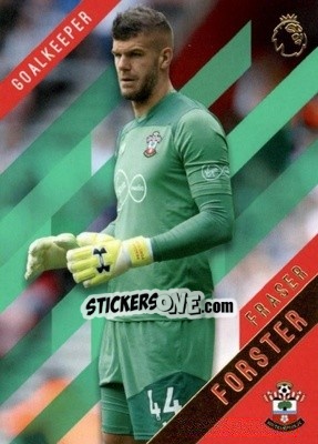 Sticker Fraser Forster - Premier Gold 2017-2018 - Topps