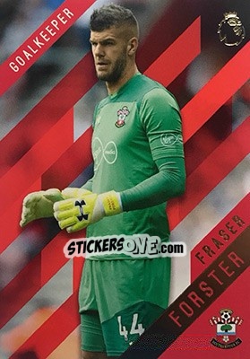 Sticker Fraser Forster - Premier Gold 2017-2018 n. 100r - Topps