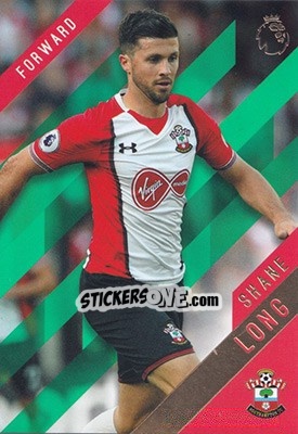 Sticker Shane Long - Premier Gold 2017-2018 n. 106g - Topps