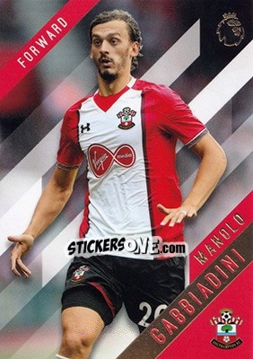 Sticker Manolo Gabbiadini - Premier Gold 2017-2018 - Topps