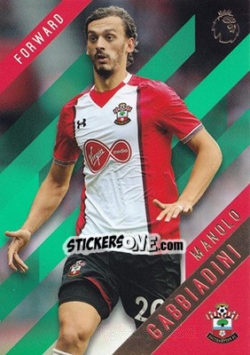 Sticker Manolo Gabbiadini - Premier Gold 2017-2018 n. 107g - Topps