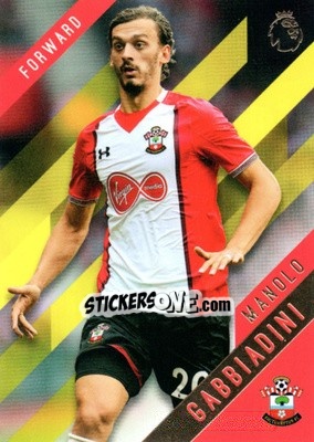 Sticker Manolo Gabbiadini - Premier Gold 2017-2018 n. 107y - Topps