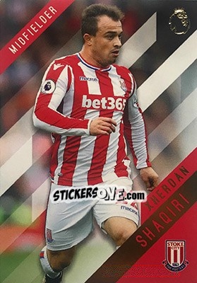 Sticker Xherdan Shaqiri - Premier Gold 2017-2018 n. 112 - Topps