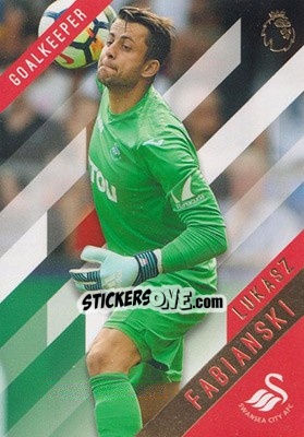 Sticker Lukasz Fabianski - Premier Gold 2017-2018 n. 115 - Topps