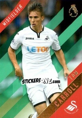 Sticker Tom Carroll - Premier Gold 2017-2018 n. 117g - Topps
