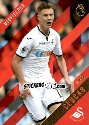 Sticker Sam Clucas - Premier Gold 2017-2018 - Topps