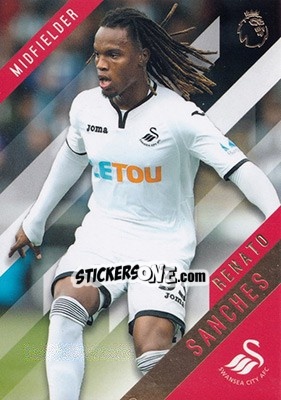 Sticker Renato Sanches - Premier Gold 2017-2018 n. 120 - Topps