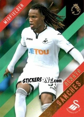 Sticker Renato Sanches - Premier Gold 2017-2018 n. 120g - Topps