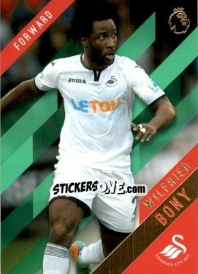 Sticker Wilfried Bony - Premier Gold 2017-2018 n. 121g - Topps