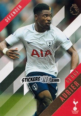 Sticker Serge Aurier - Premier Gold 2017-2018 n. 124 - Topps