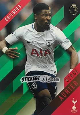 Sticker Serge Aurier - Premier Gold 2017-2018 n. 124g - Topps