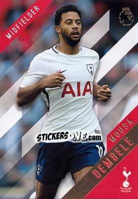 Sticker Mousa Dembele - Premier Gold 2017-2018 n. 125 - Topps