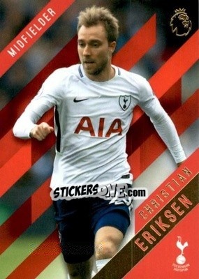 Sticker Christian Eriksen - Premier Gold 2017-2018 n. 127r - Topps