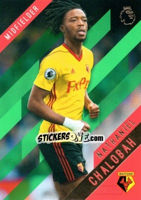 Sticker Nathaniel Chalobah - Premier Gold 2017-2018 n. 133g - Topps