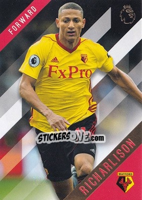 Sticker Richarlison - Premier Gold 2017-2018 n. 136 - Topps