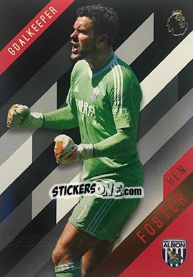 Sticker Ben Foster - Premier Gold 2017-2018 n. 137 - Topps
