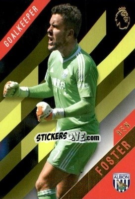 Sticker Ben Foster - Premier Gold 2017-2018 n. 137y - Topps