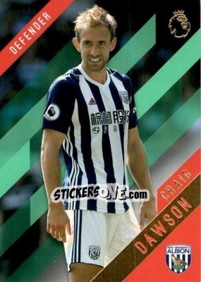 Sticker Craig Dawson - Premier Gold 2017-2018 n. 138g - Topps
