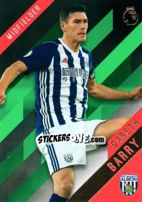 Sticker Gareth Barry - Premier Gold 2017-2018 n. 140g - Topps