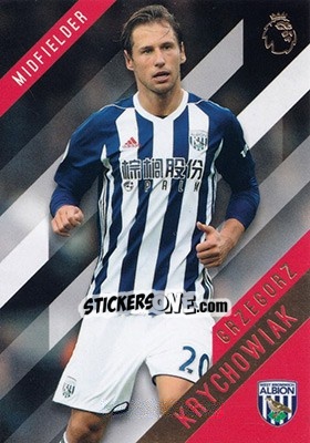 Sticker Grzegorz Krychowiak - Premier Gold 2017-2018 n. 141 - Topps