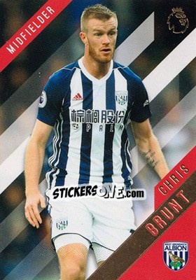 Sticker Chris Brunt - Premier Gold 2017-2018 n. 142 - Topps