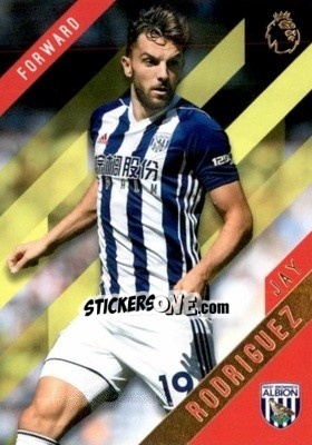 Sticker Jay Rodriguez - Premier Gold 2017-2018 n. 143y - Topps