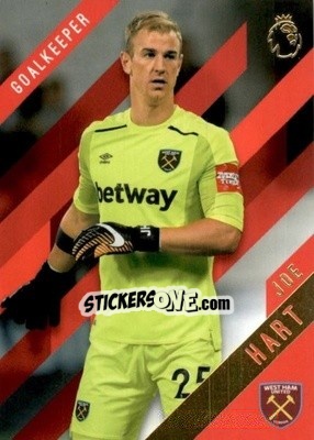 Sticker Joe Hart - Premier Gold 2017-2018 n. 144r - Topps