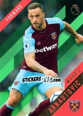 Sticker Marko Arnautovic - Premier Gold 2017-2018 n. 149g - Topps