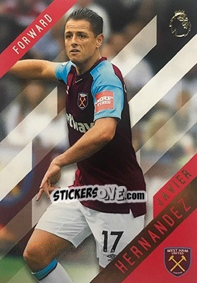 Sticker Javier Hernandez - Premier Gold 2017-2018 n. 150 - Topps