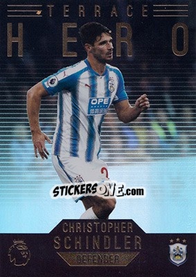 Sticker Christopher Schindler - Premier Gold 2017-2018 n. 158 - Topps