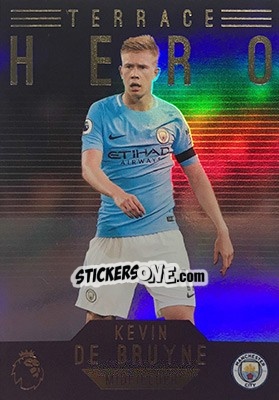 Sticker Kevin De Bruyne - Premier Gold 2017-2018 n. 161 - Topps
