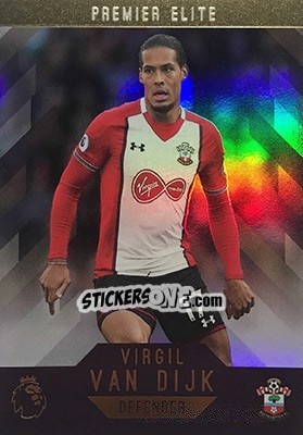 Sticker Virgil van Dijk - Premier Gold 2017-2018 n. 178 - Topps
