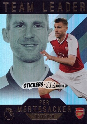 Sticker Per Mertesacker - Premier Gold 2017-2018 n. 182 - Topps