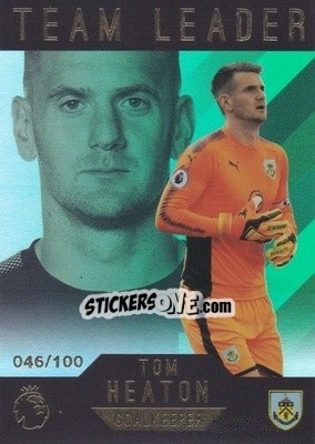 Sticker Tom Heaton - Premier Gold 2017-2018 n. 184g - Topps