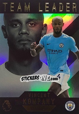 Sticker Vincent Kompany - Premier Gold 2017-2018 n. 191 - Topps