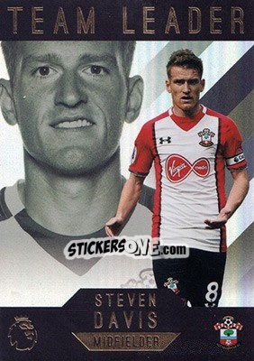 Sticker Steven Davis - Premier Gold 2017-2018 n. 194 - Topps