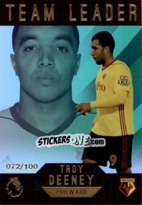 Figurina Troy Deeney - Premier Gold 2017-2018 n. 198g - Topps