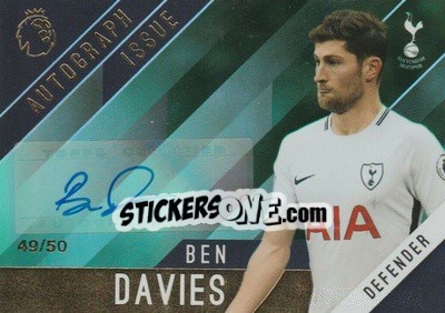 Sticker Ben Davies - Premier Gold 2017-2018 n. A-BD-g - Topps