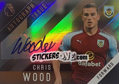 Sticker Chris Wood - Premier Gold 2017-2018 n. A-CW - Topps