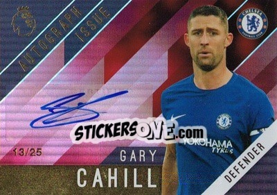 Sticker Gary Cahill - Premier Gold 2017-2018 n. A-GC-r - Topps