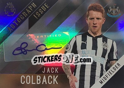 Sticker Jack Colback - Premier Gold 2017-2018 n. A-JC - Topps